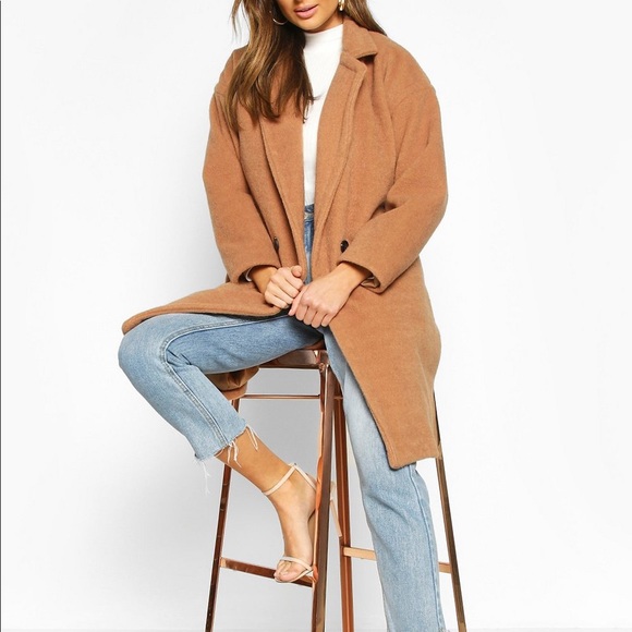 Camel wool pea coat - Picture 6 of 6